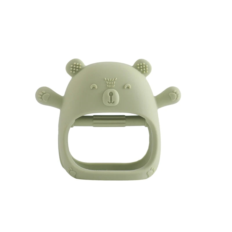 gant-de-dentition-silicone-bebe-ours-vert-anis